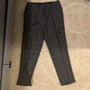 Tapered pants in wool mix